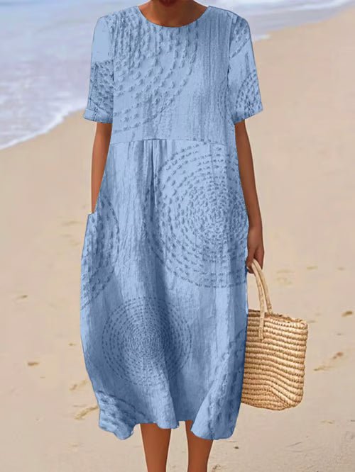 Vestido con detalles suaves