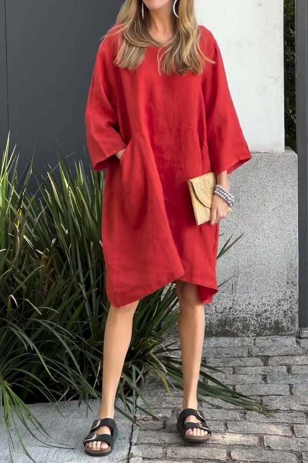 Lucía | Vestido de Lino Casual y Chic