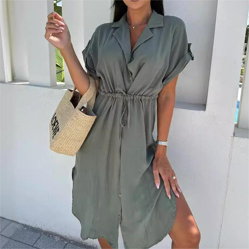 Anna | Vestido Plisado con Cintura Definida