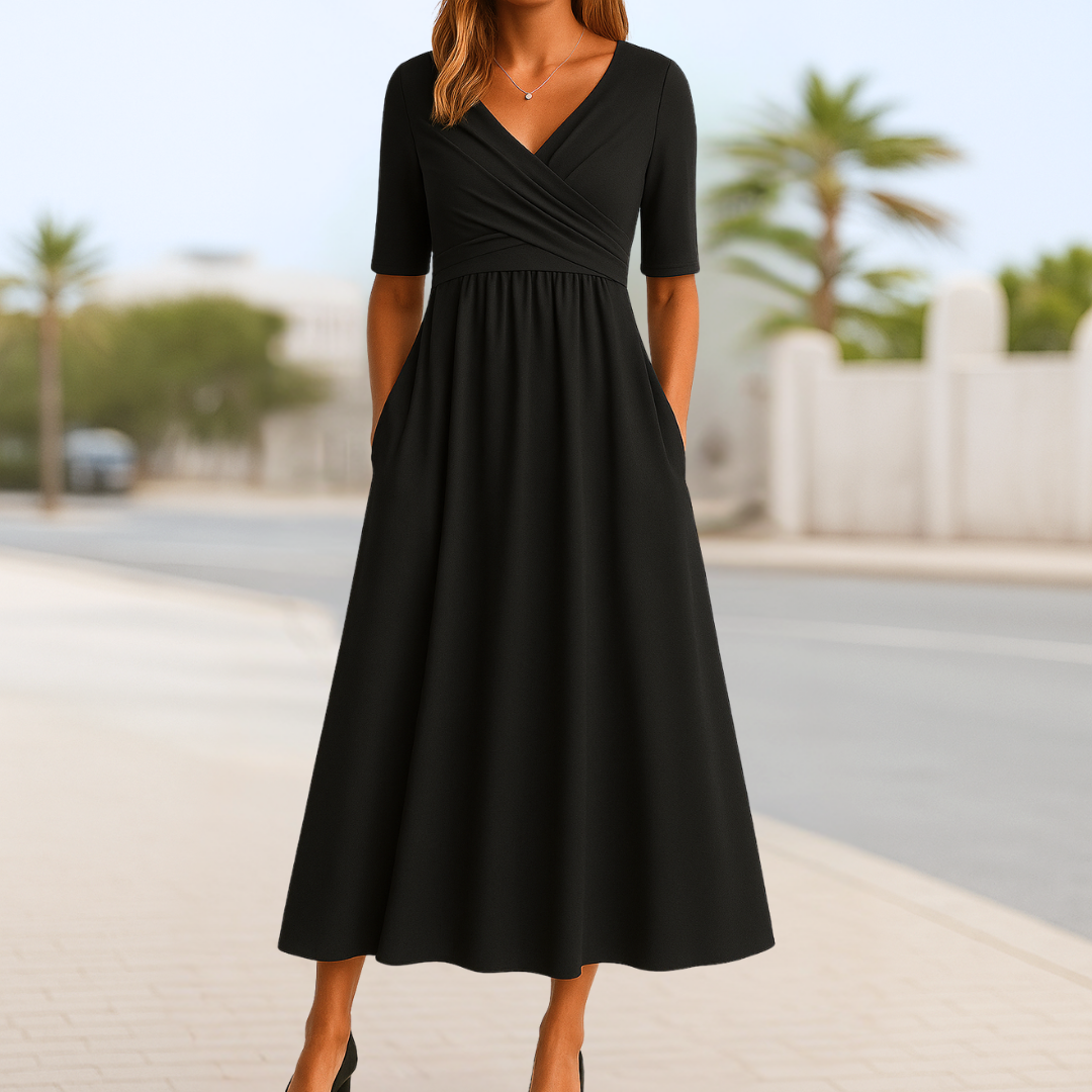 Camila | Vestido Boho Liso