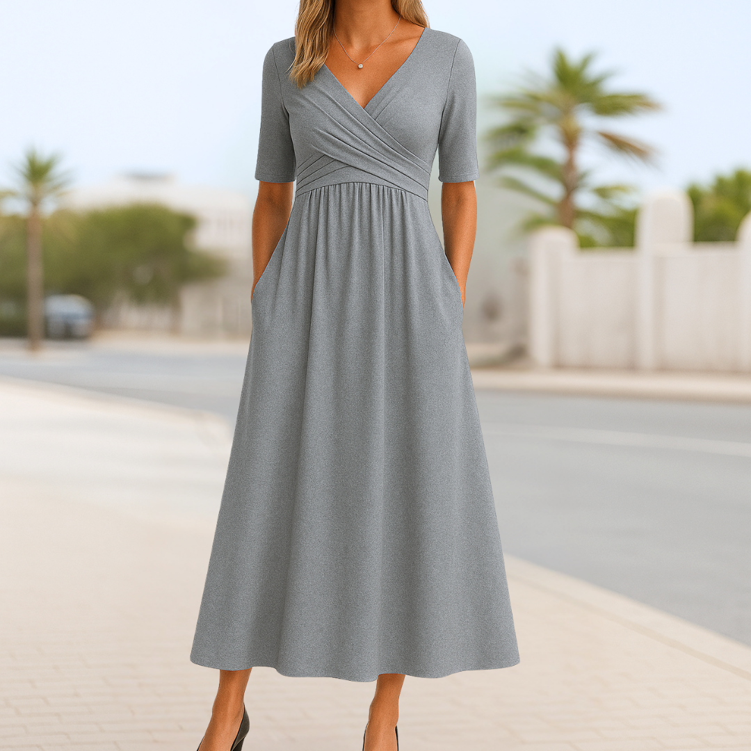 Camila | Vestido Boho Liso