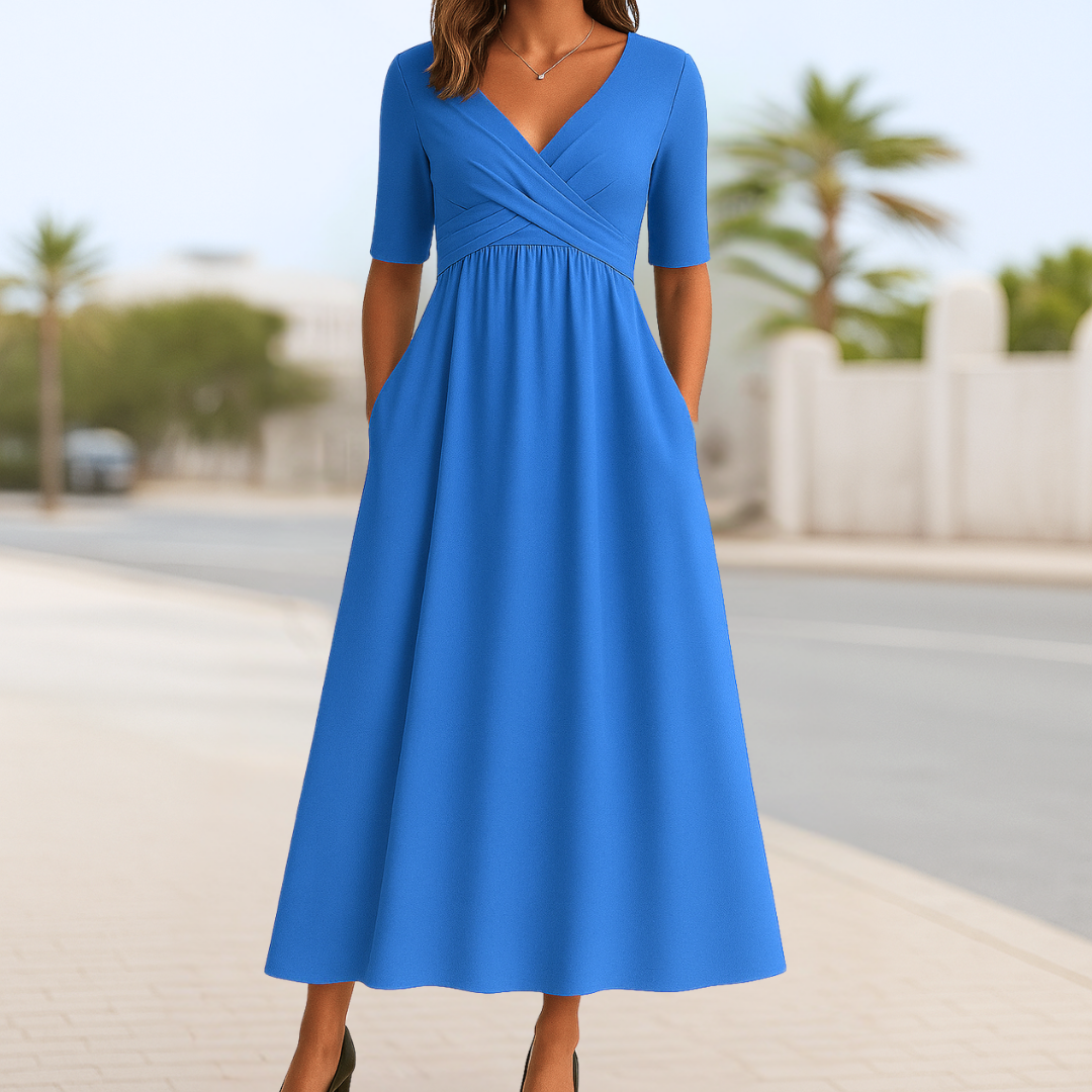 Camila | Vestido Boho Liso