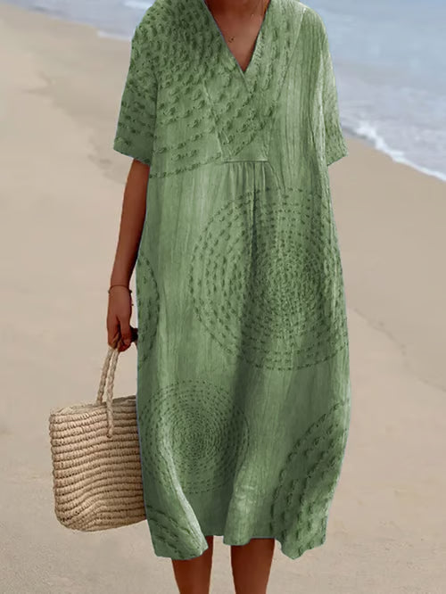 Vestido patchwork moderno