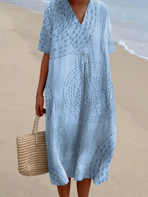 Vestido patchwork moderno