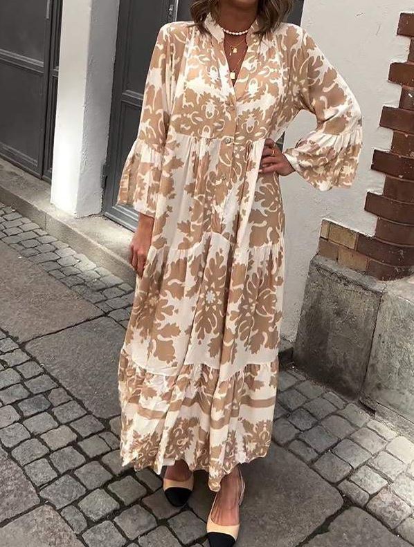 Catalina | Vestido Maxi con Escote en V