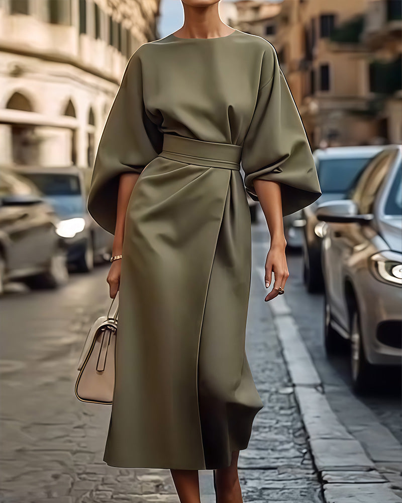 Celeste | Vestido Midi Estampado