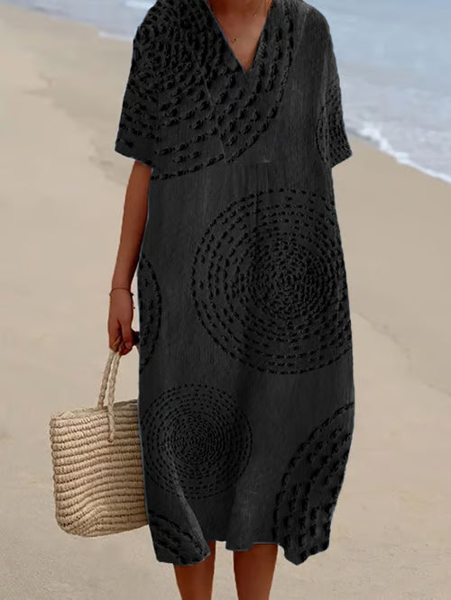 Vestido patchwork moderno