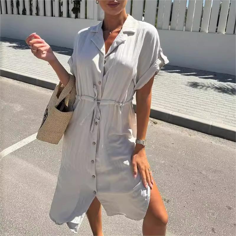 Anna | Vestido Plisado con Cintura Definida