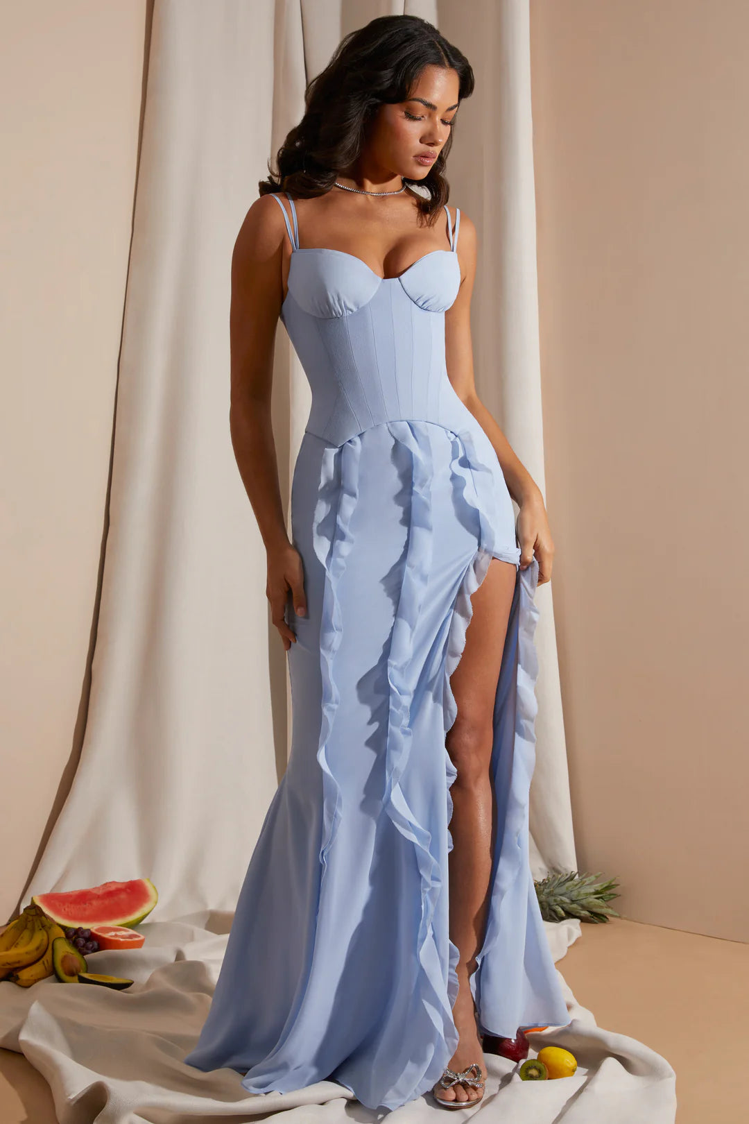 Catalina | Vestido Maxi con Volantes