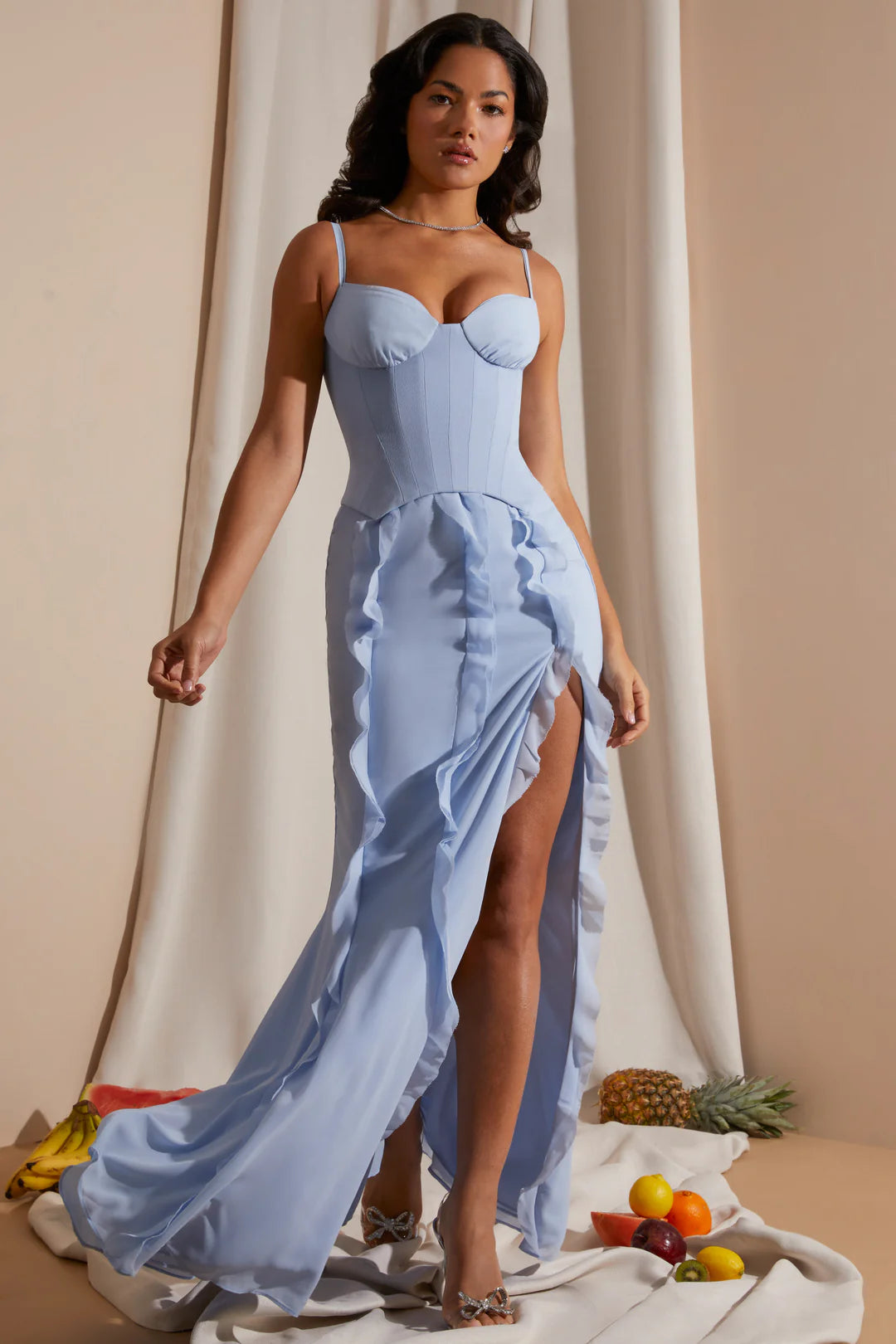 Catalina | Vestido Maxi con Volantes