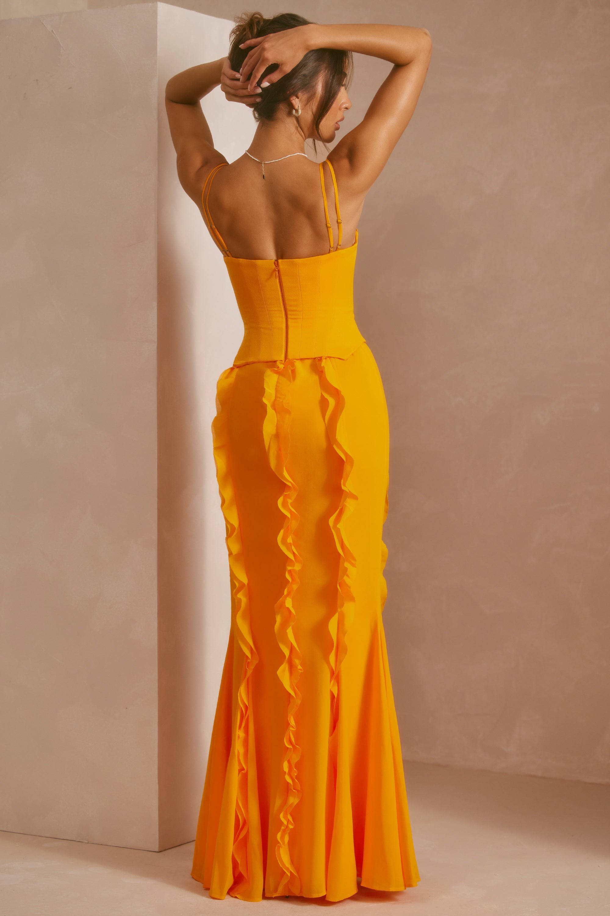 Catalina | Vestido Maxi con Volantes