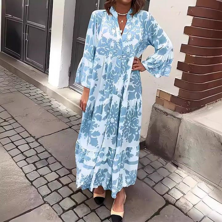 Catalina | Vestido Maxi con Escote en V