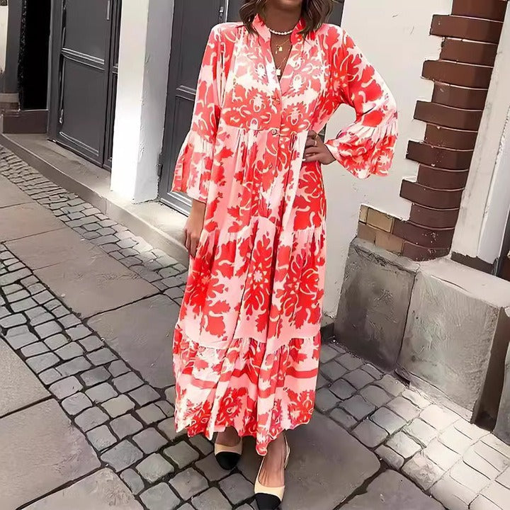 Catalina | Vestido Maxi con Escote en V