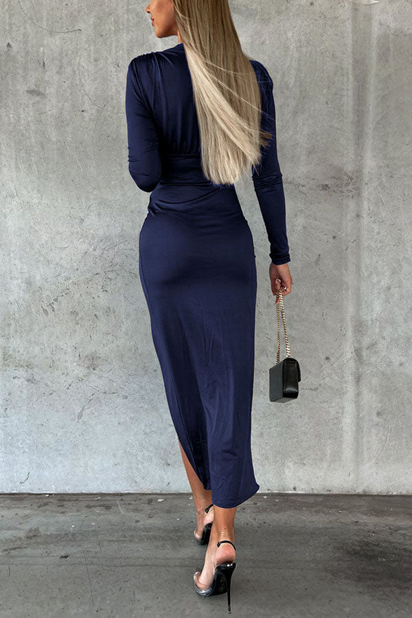 Lucía | Vestido Midi con Abertura