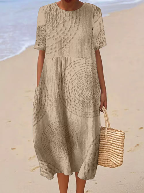 Vestido con detalles suaves