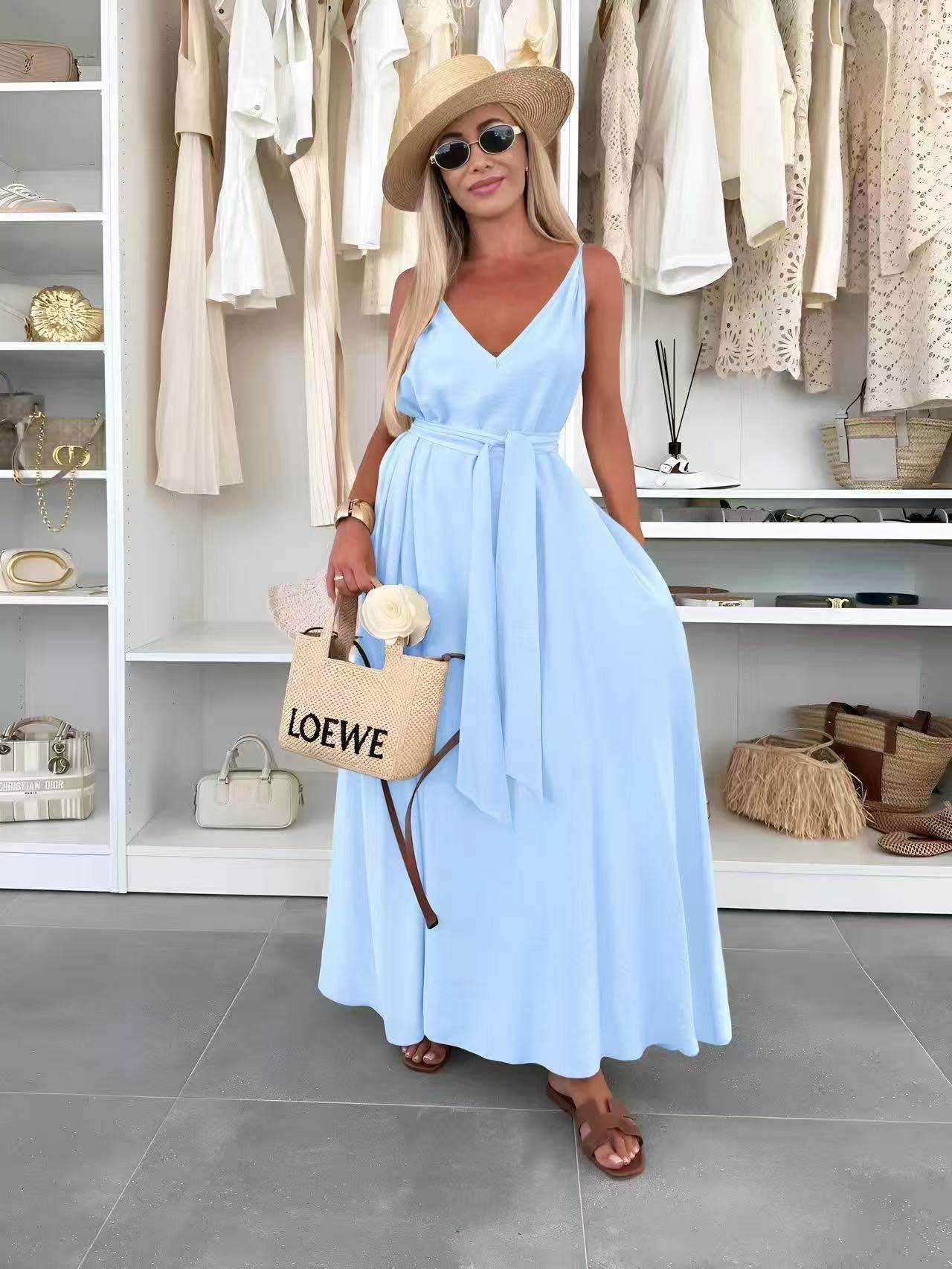 Candela | Vestido vaporoso con cinturón