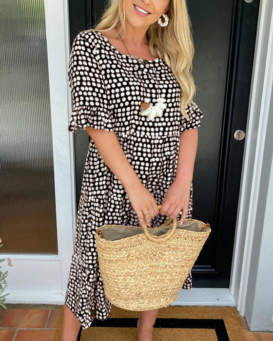 Emma | Vestido Midi de Lunares Chic