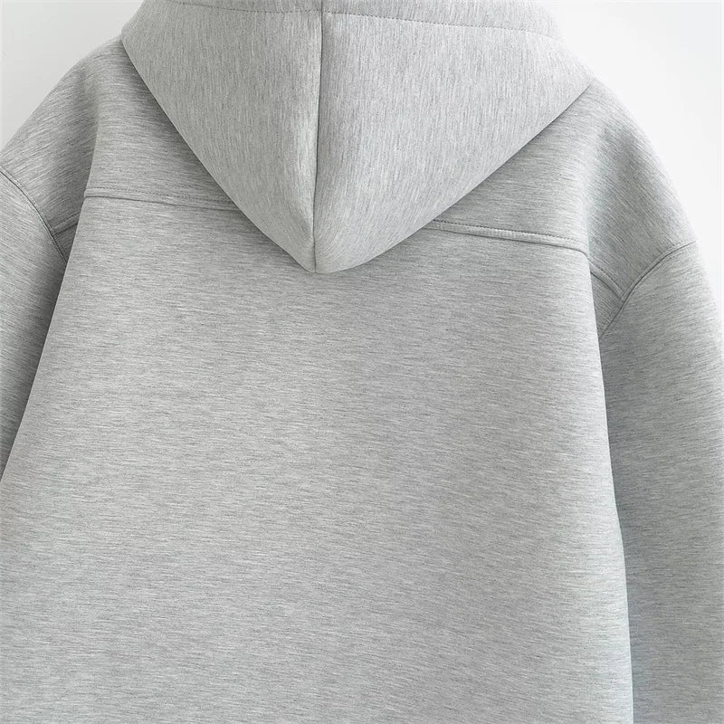Zoé | Sudadera con capucha oversized con cremallera