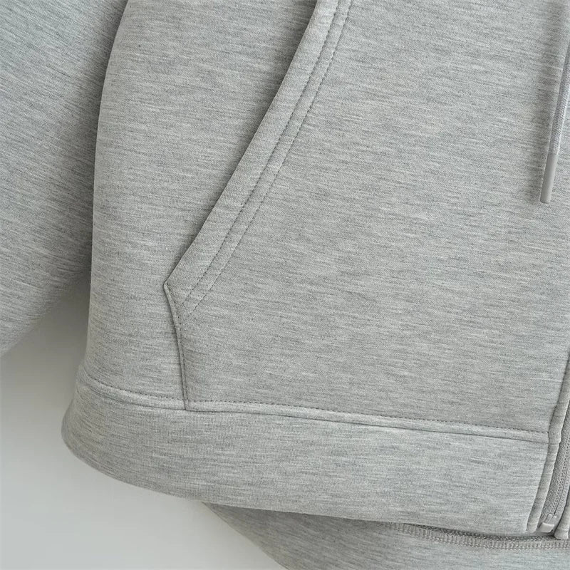 Zoé | Sudadera con capucha oversized con cremallera
