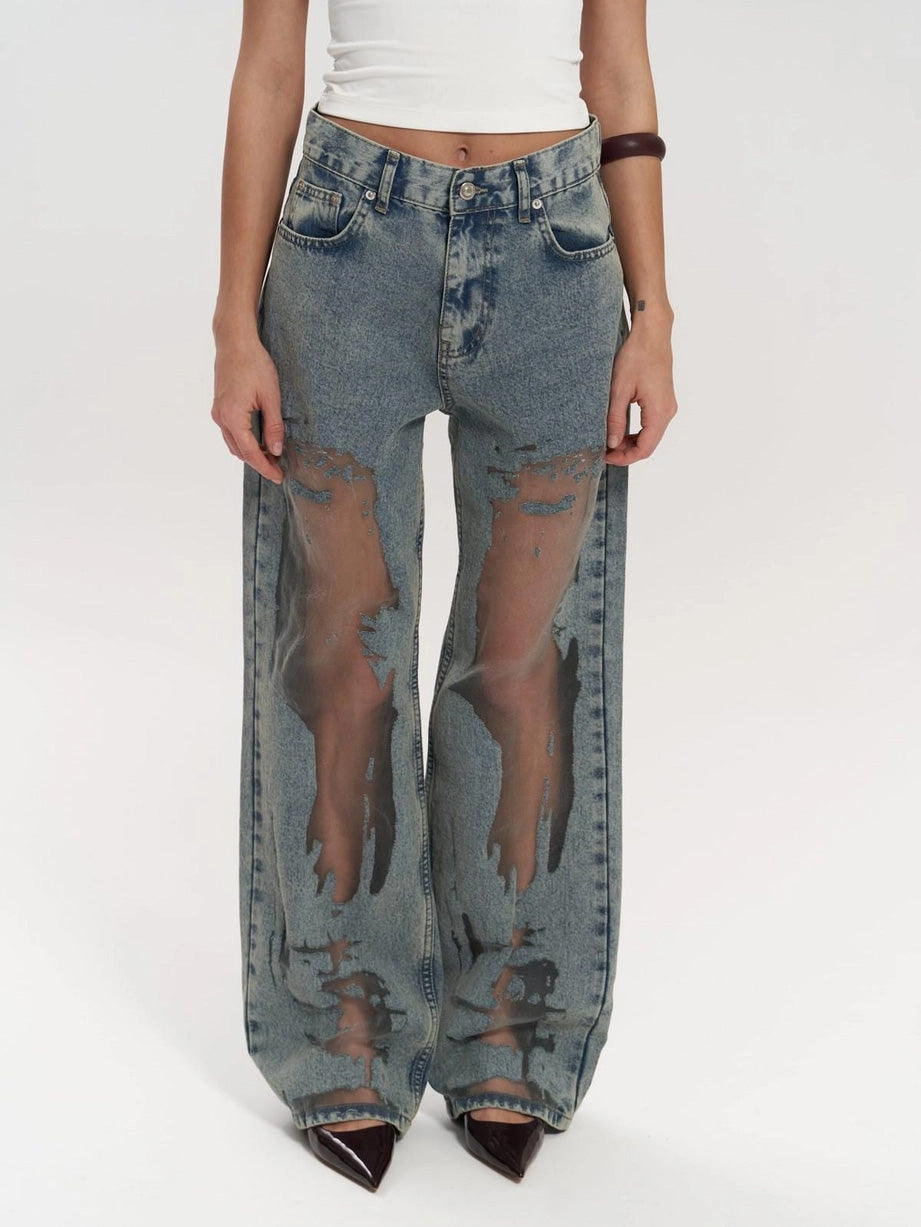 Chloé | Jean Denim Transparente