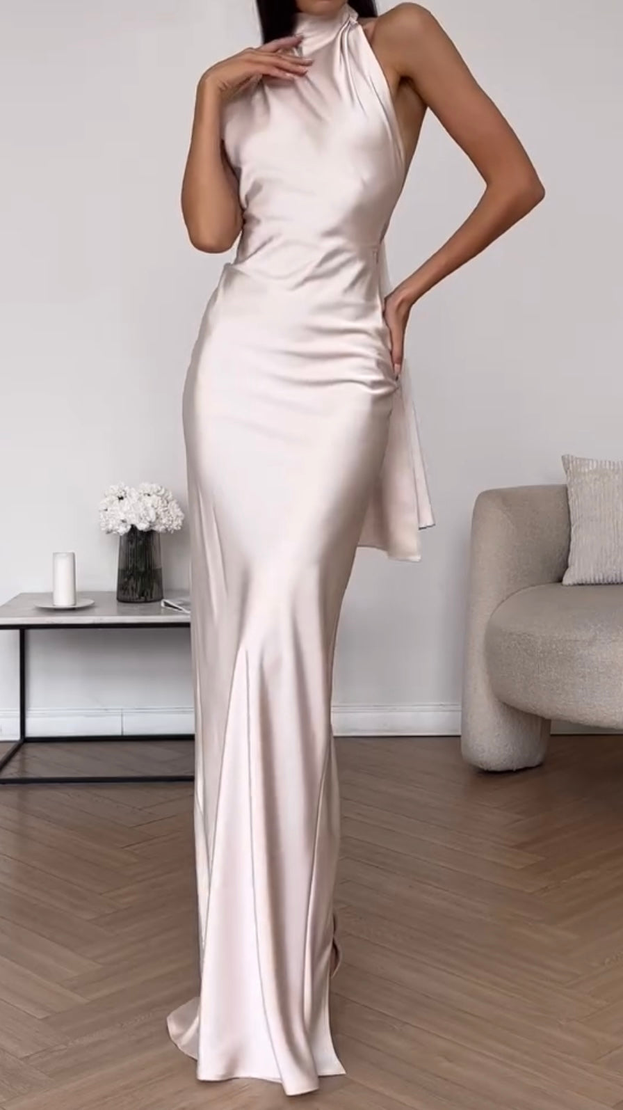 Élise | Elegante vestido de noche de satén