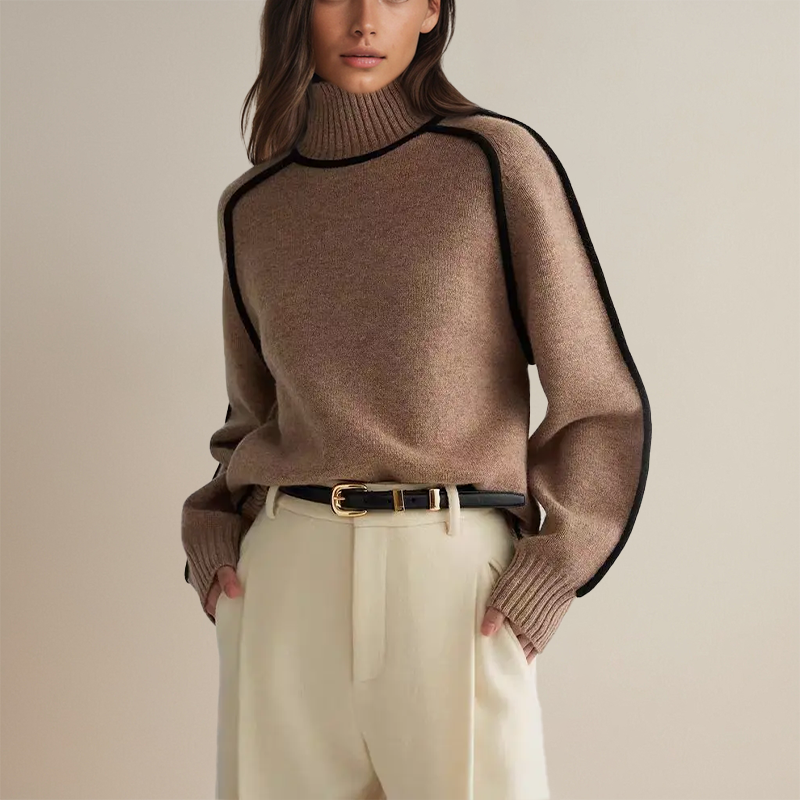 Isabelle | Suéter de cuello alto cálido