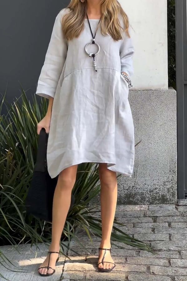 Lucía | Vestido de Lino Casual y Chic