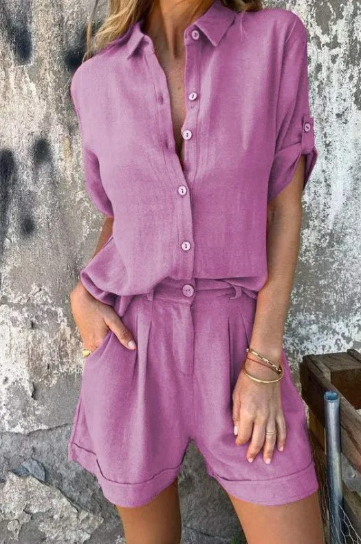 Camille | Conjunto femenino en tejido natural