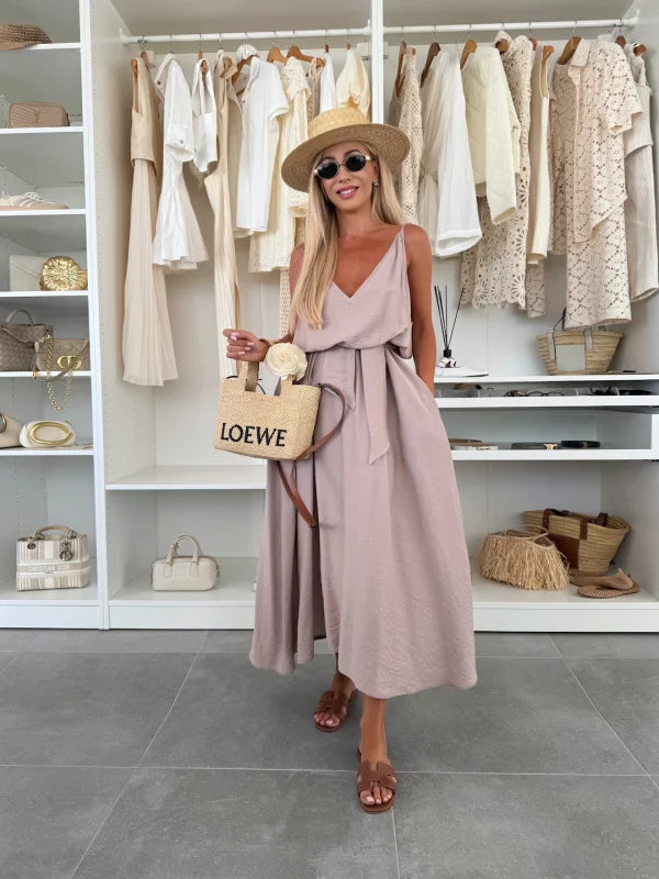 Candela | Vestido vaporoso con cinturón