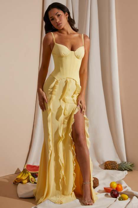 Catalina | Vestido Maxi con Volantes