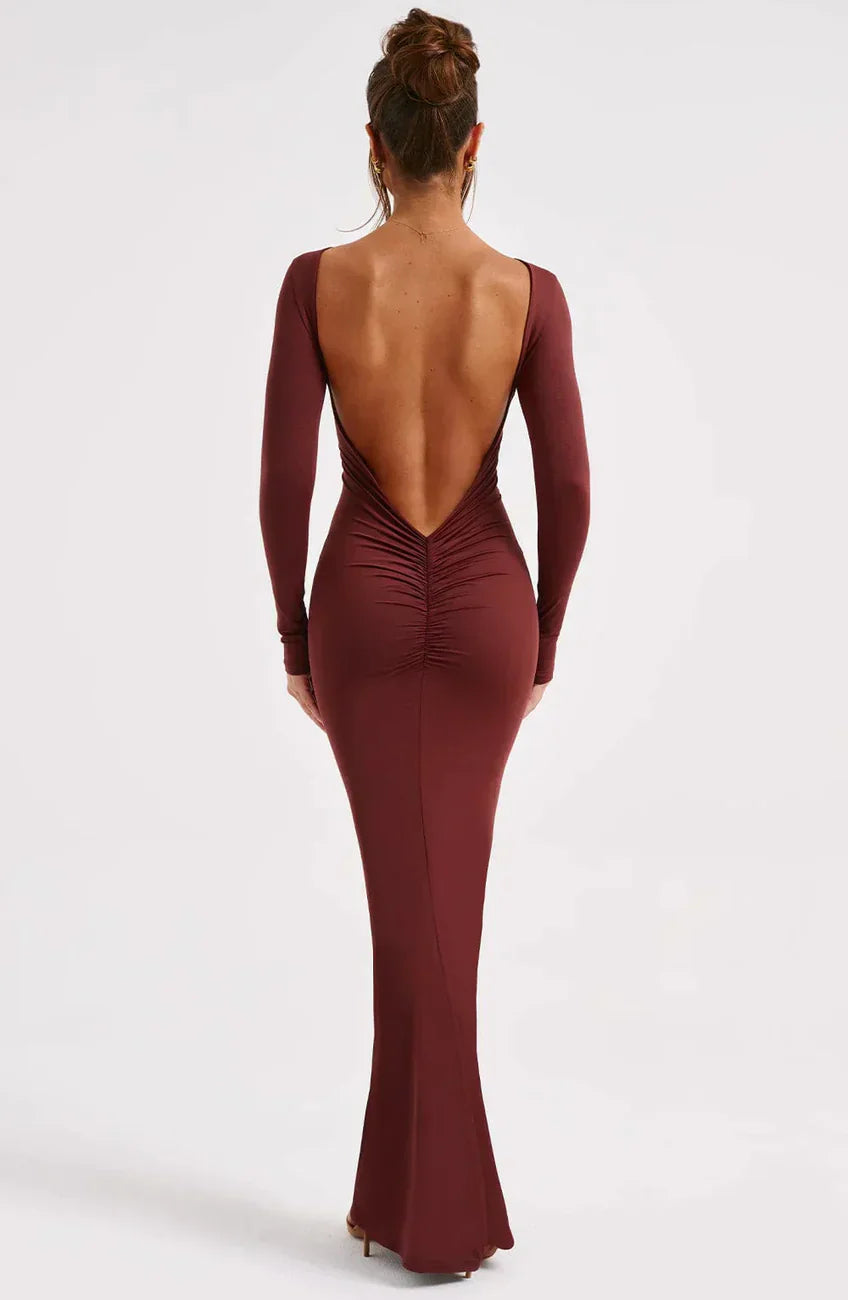 Eleanor | Vestido maxi con la espalda descubierta