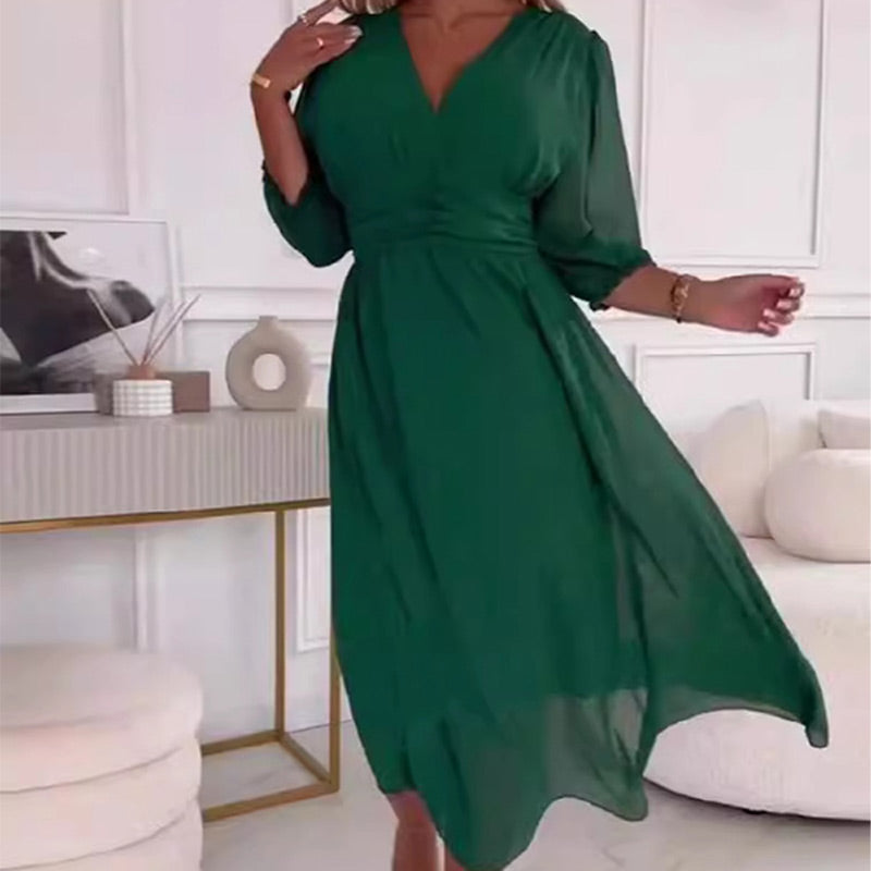 Claudine | Vestido elegante de gasa