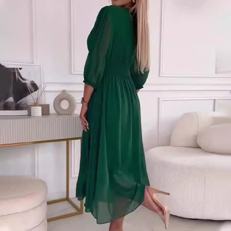 Claudine | Vestido elegante de gasa