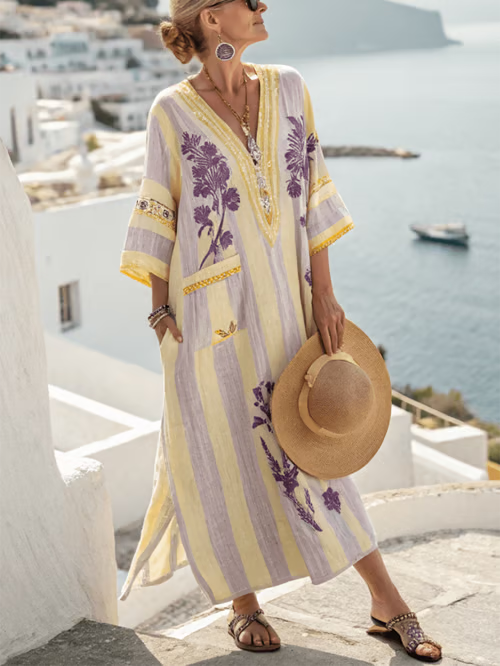 Vestido bohemio de lino