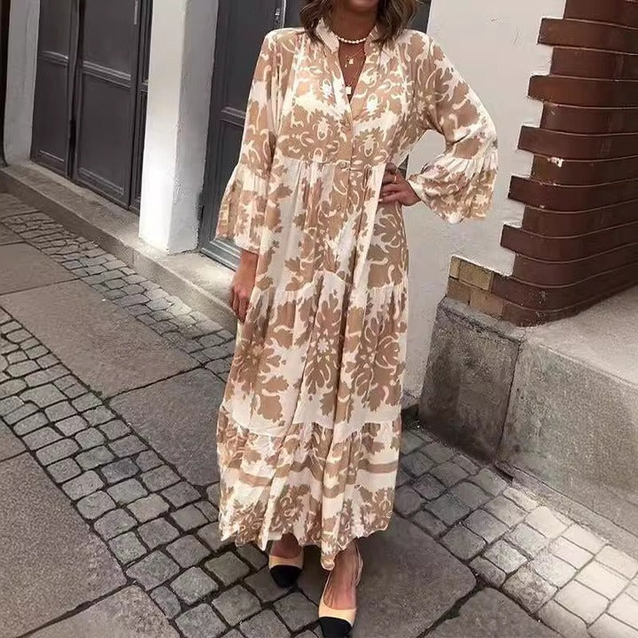 Catalina | Vestido Maxi con Escote en V