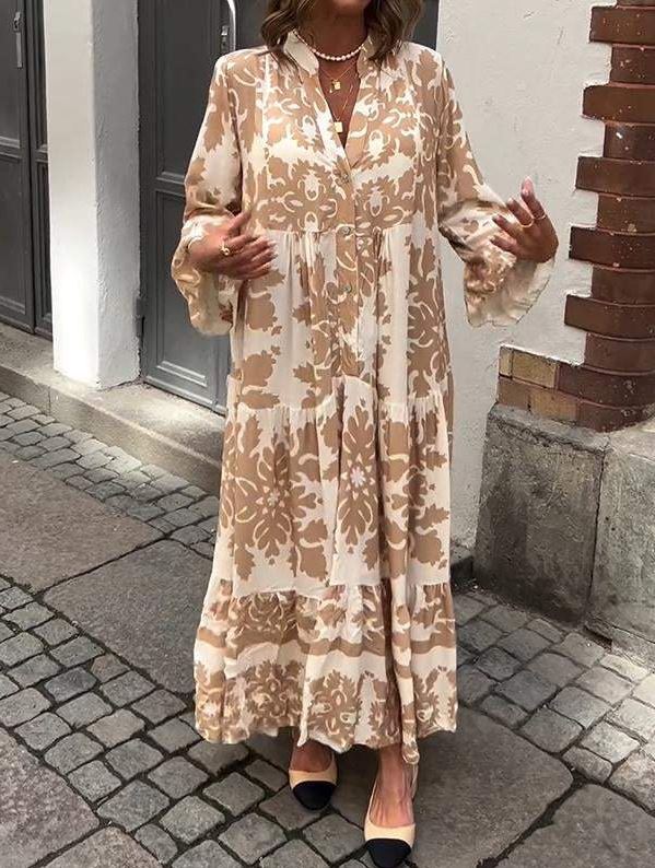 Catalina | Vestido Maxi con Escote en V