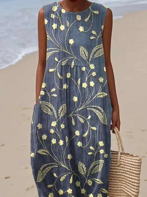 Vestido elegante y floral