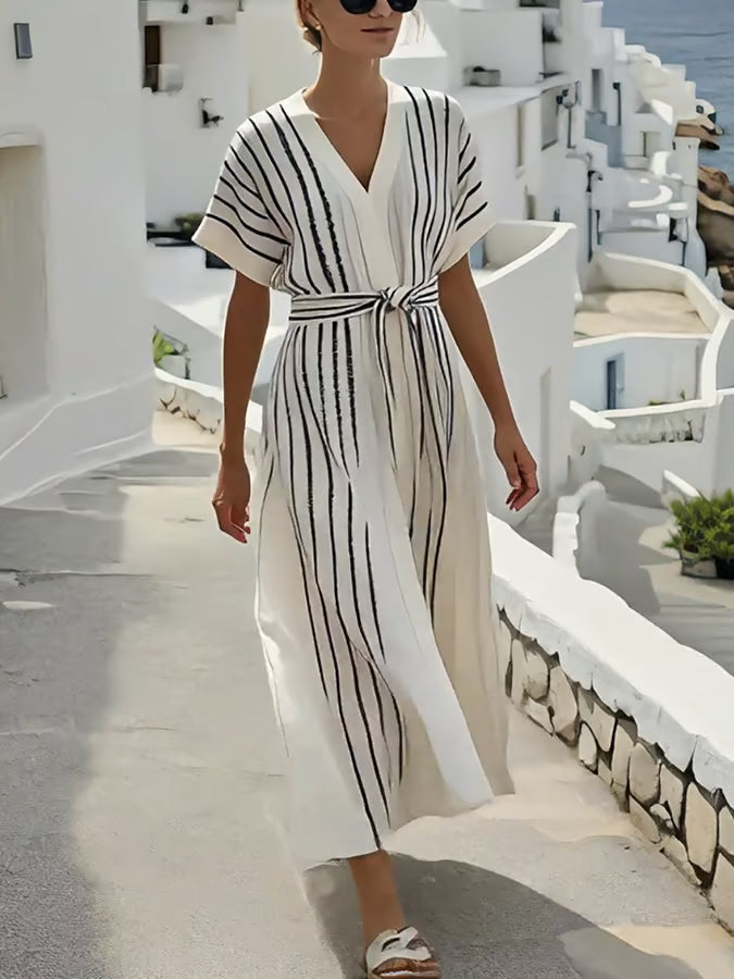 Vestido de lino claro y fresco