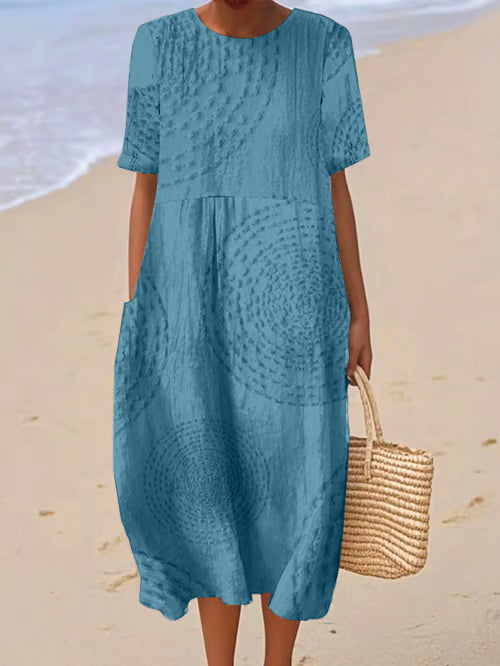 Vestido con detalles suaves
