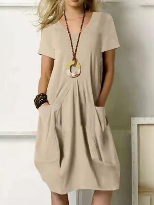 Clara | Vestido Corto de Lino