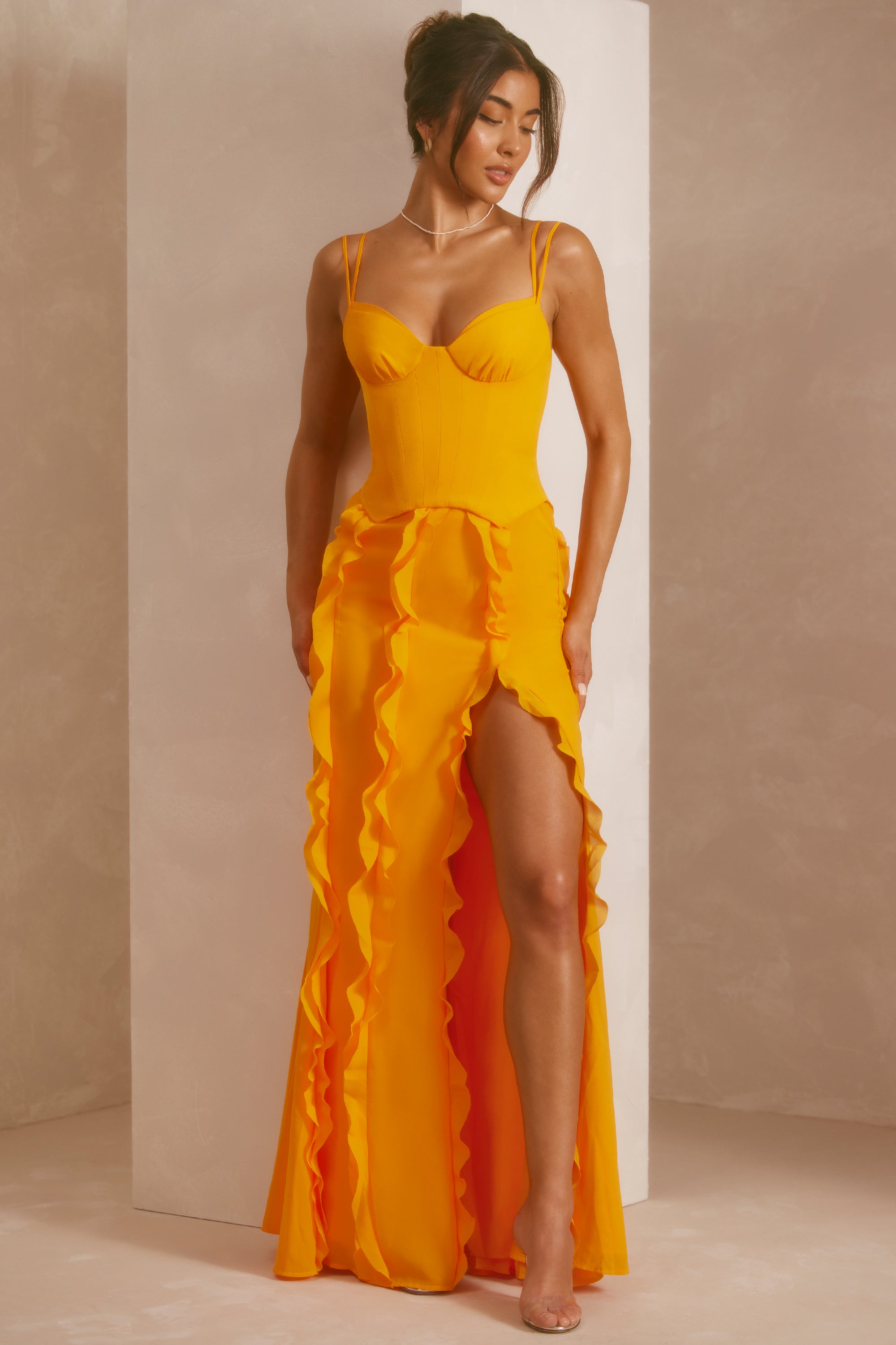 Catalina | Vestido Maxi con Volantes