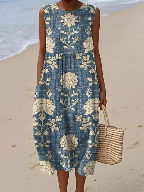 Vestido con tejido artesanal