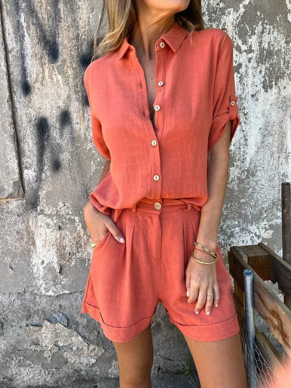 Camille | Conjunto femenino en tejido natural