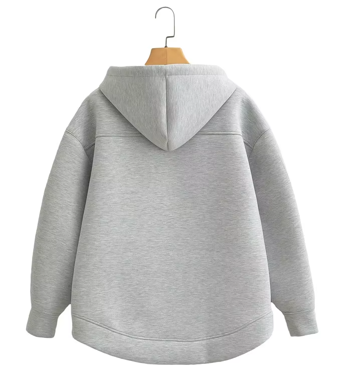Zoé | Sudadera con capucha oversized con cremallera