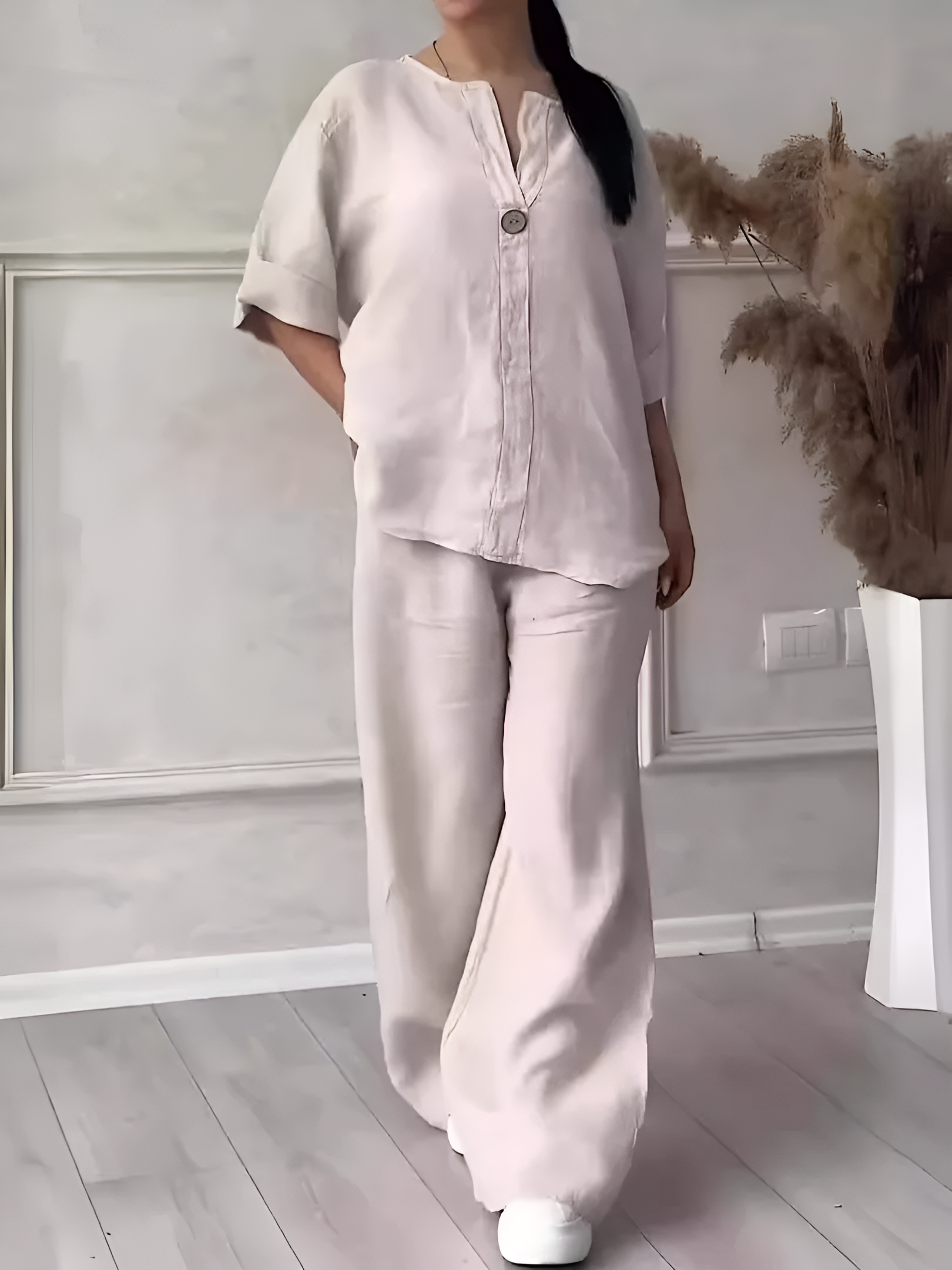 María | Conjunto de Lino Descontracturado