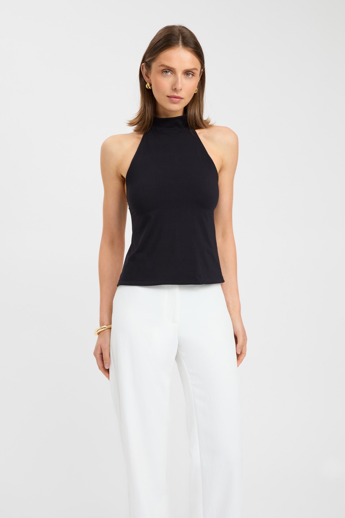 Kaye | Top Negro Minimalista