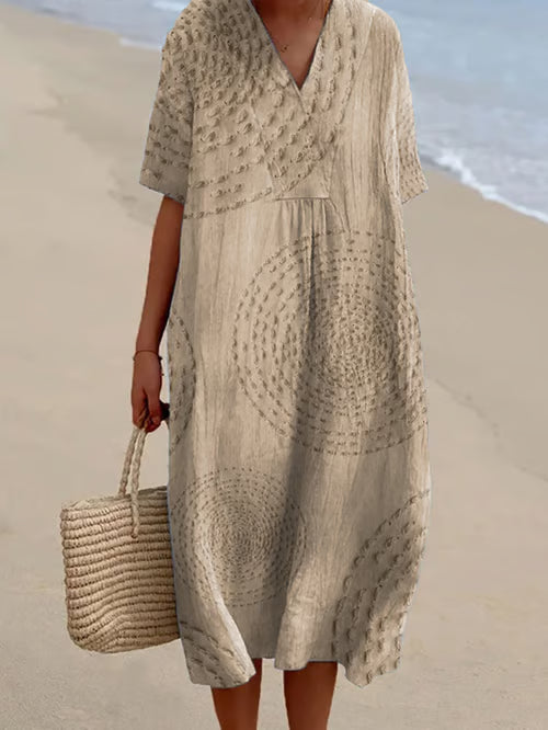 Vestido patchwork moderno