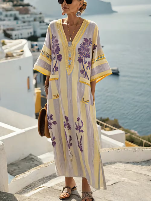 Vestido bohemio de lino
