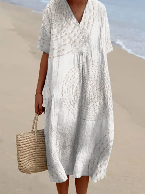 Vestido patchwork moderno