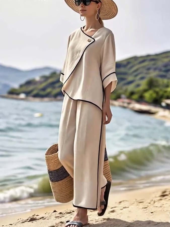 Conjunto Estampado de Rayas